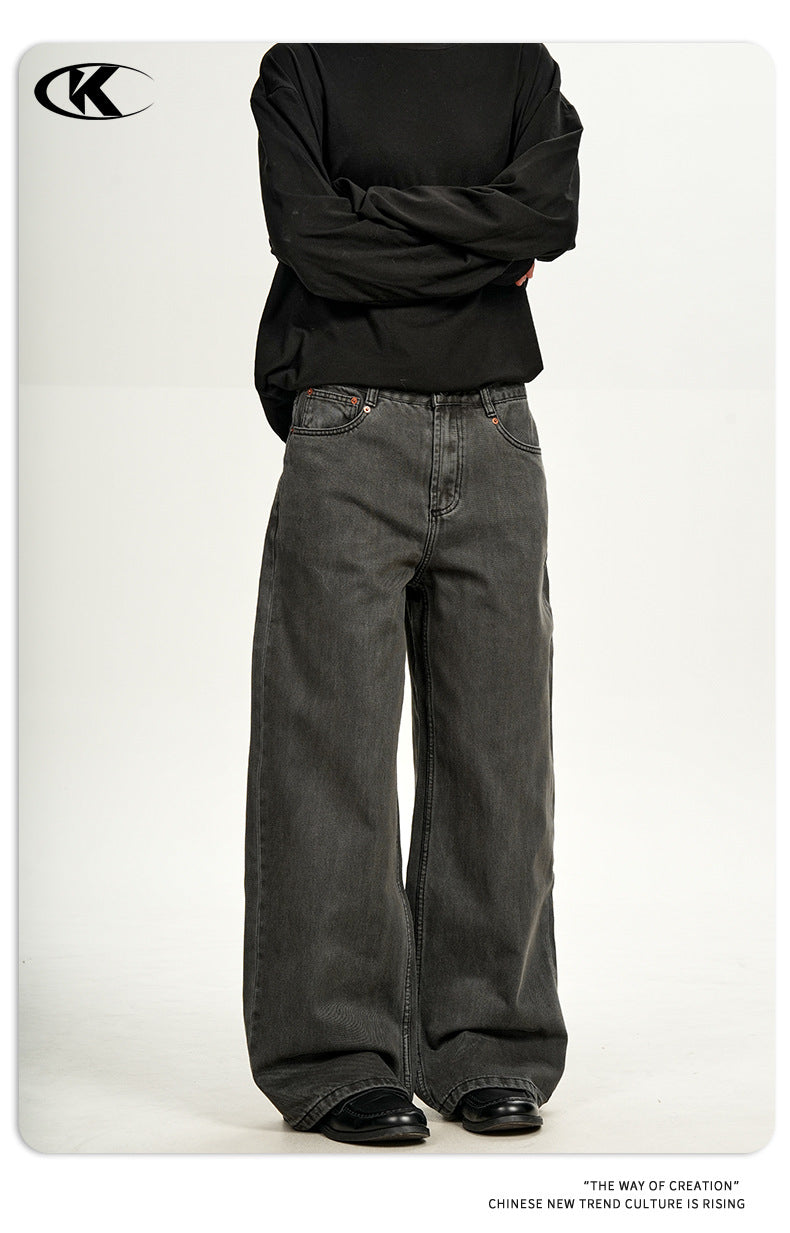 11KN Retro Casual Three-dimensional  Slim-fitting Pants