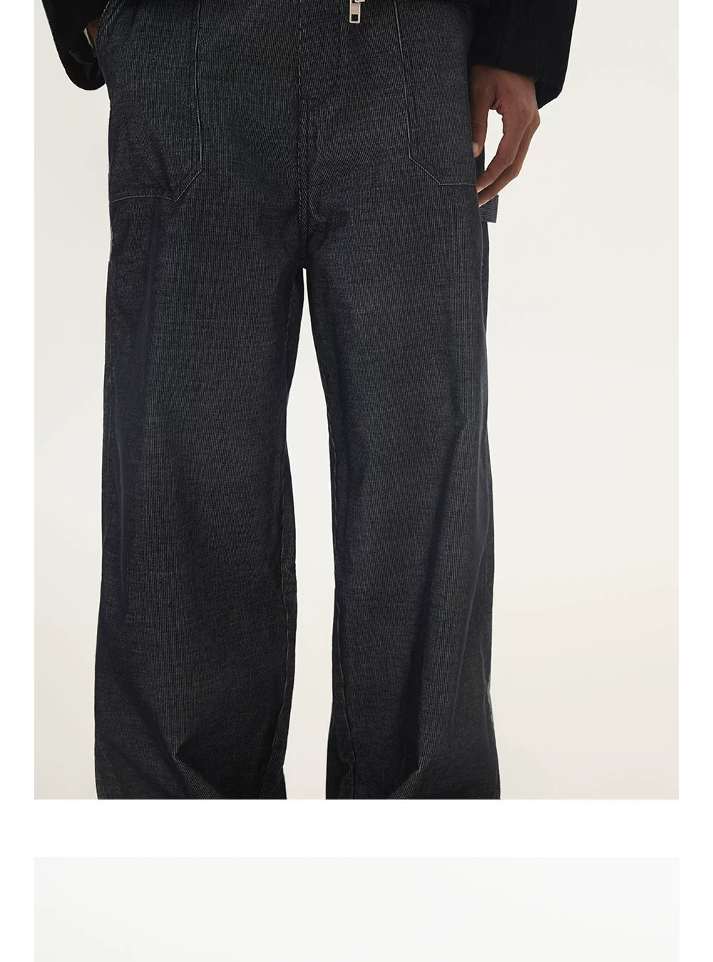 Anniehall Made Old Corduroy Loose Wide-leg Cargo Pants