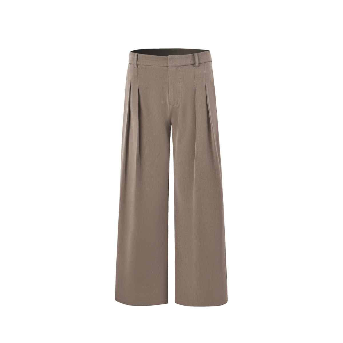 INTENT Knife-Pleated Wide-Leg Trousers