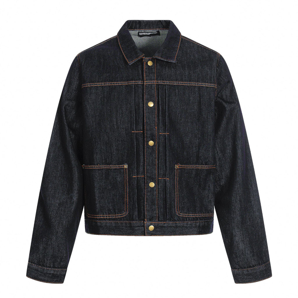 11KN Vintage Denim Lapel Jacket