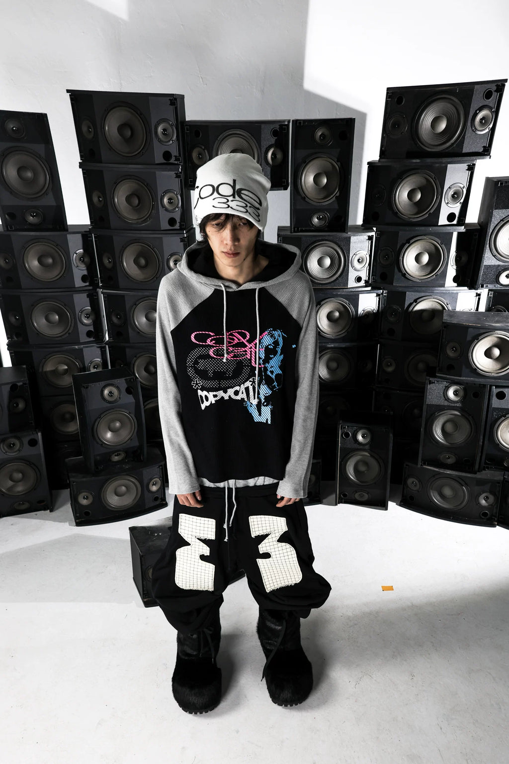 PCCVISION Skull Print Knitted Hat