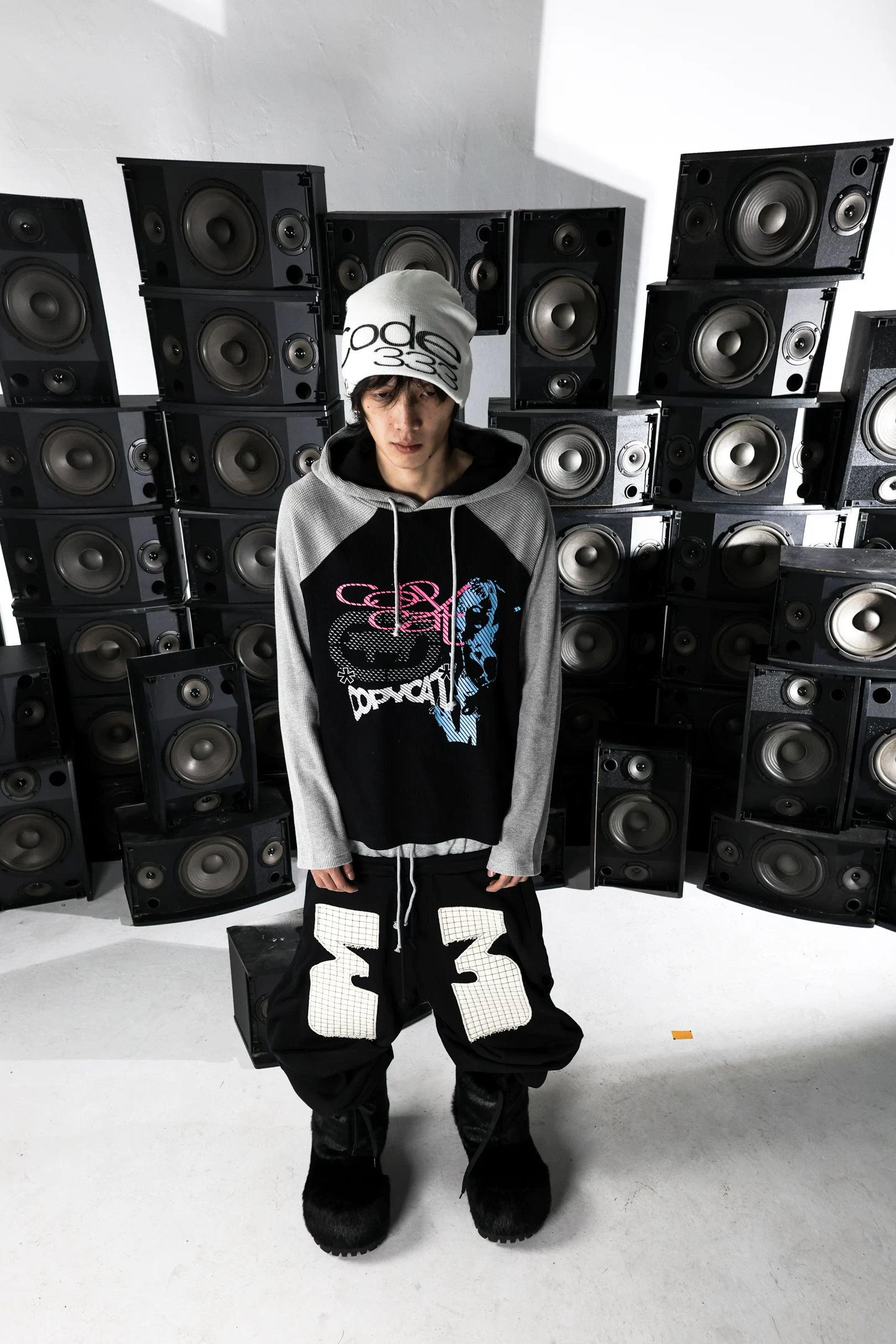 PCCVISION Skull Print Knitted Hat