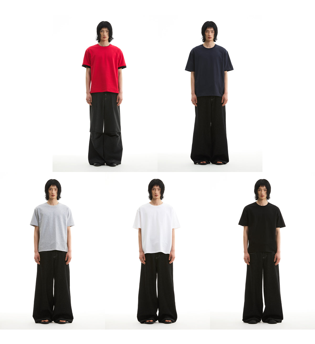 FUNKYFUN 2025SS five-color pure cotton 230g loose Tee