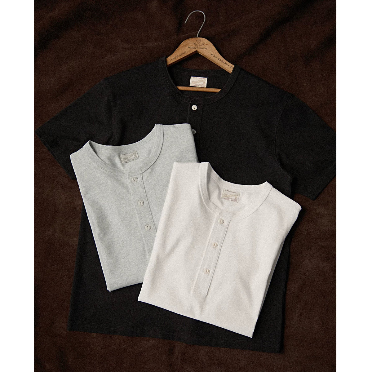 Mbbcar 230g Breathable Henley Tee