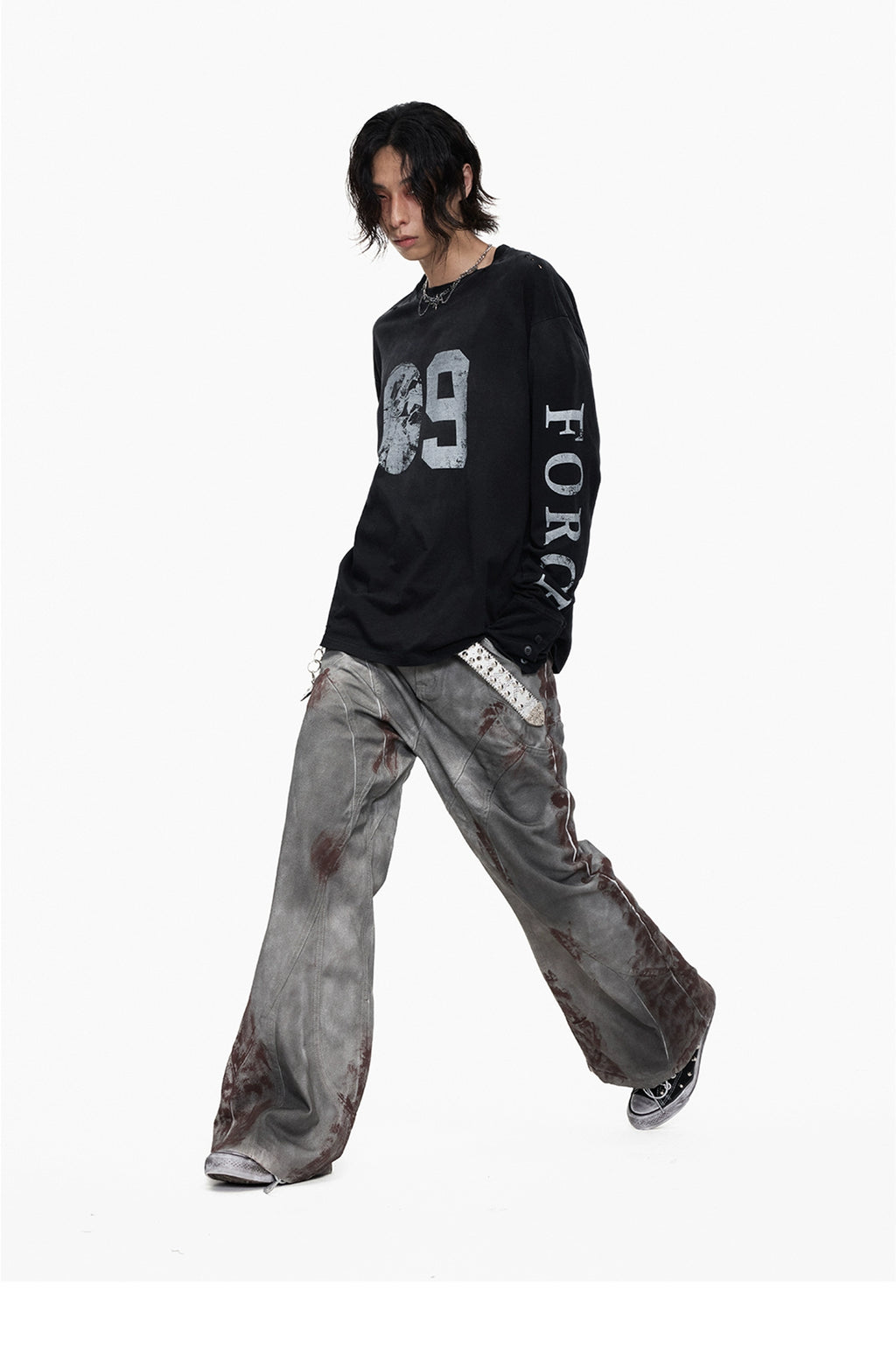Chanyoou Breasted Crew Neck Sweater