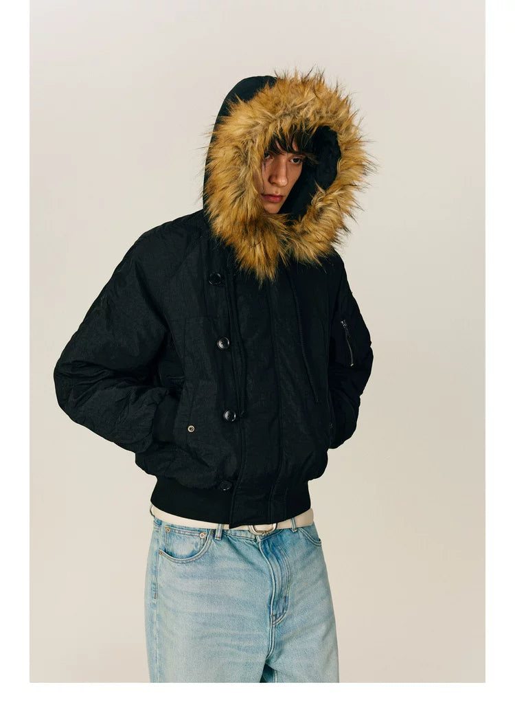 NONRADICAL (NR) Vintage Parker Hooded (Three Wearing Forms) Padded Jacket Jacket Men