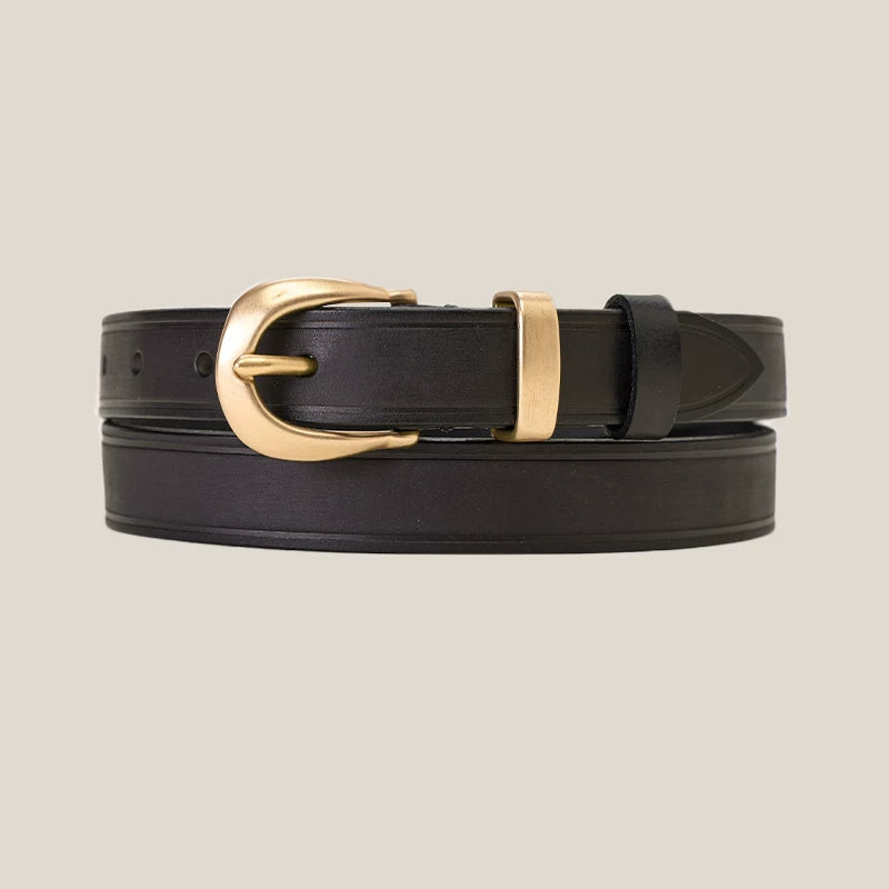 CULTUM Leather Vintage Pin Buckle Belt