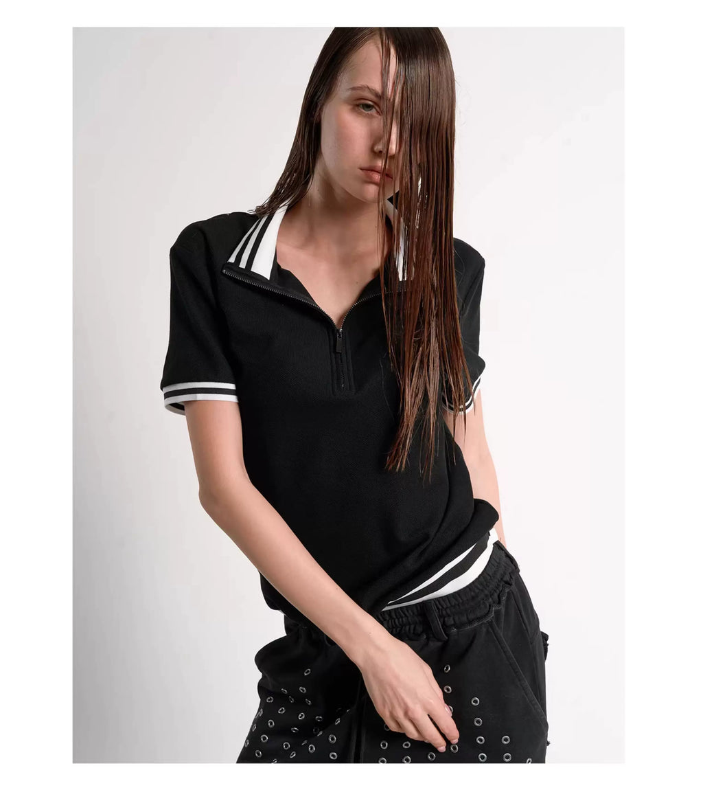 No E Mosen Digitally Printed Turtleneck Tee