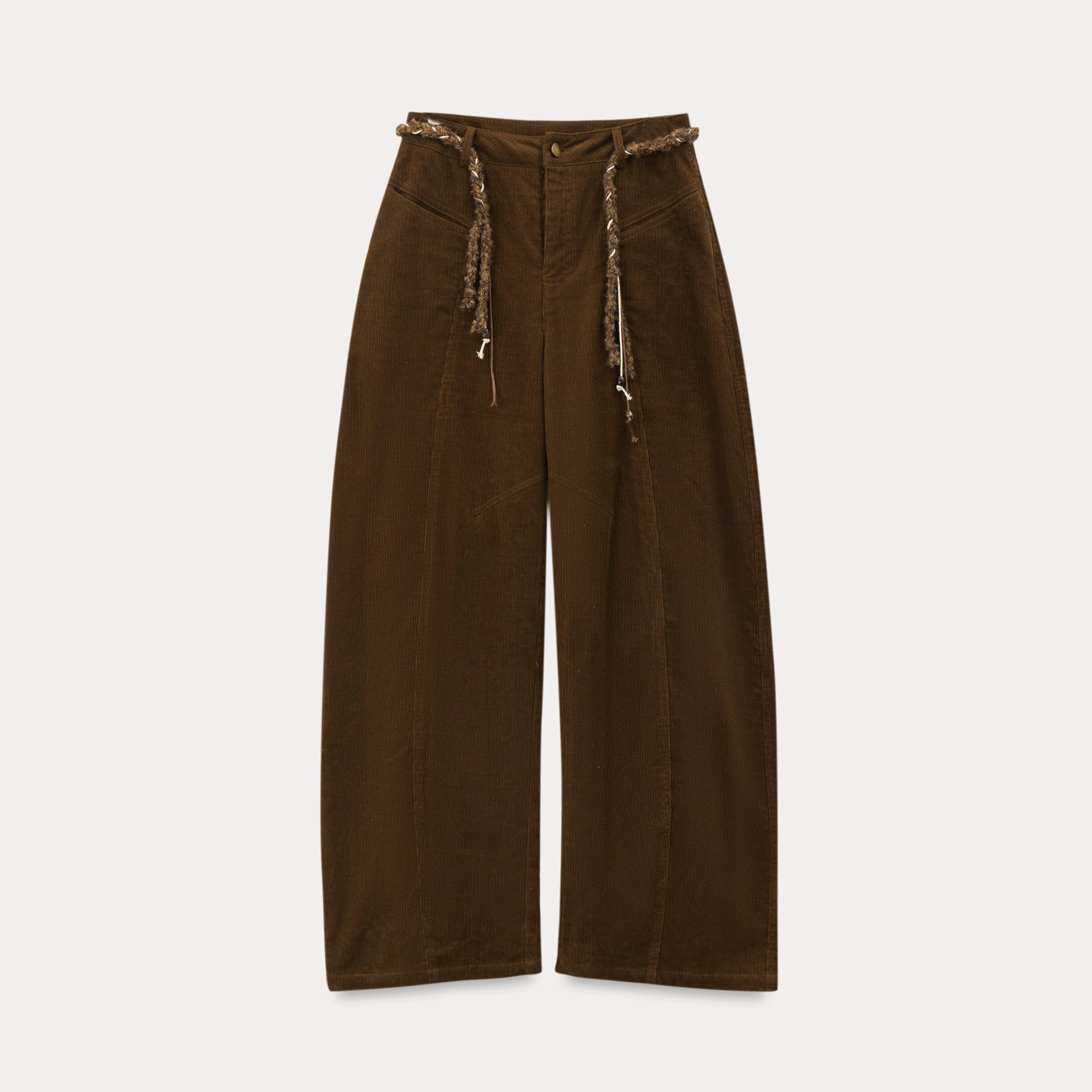 EGGKA Retro Corduroy Casual Wide-leg Pants