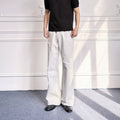 SOUTH FISH White Ghost Distressed Relaxed Straight Leg Jeans