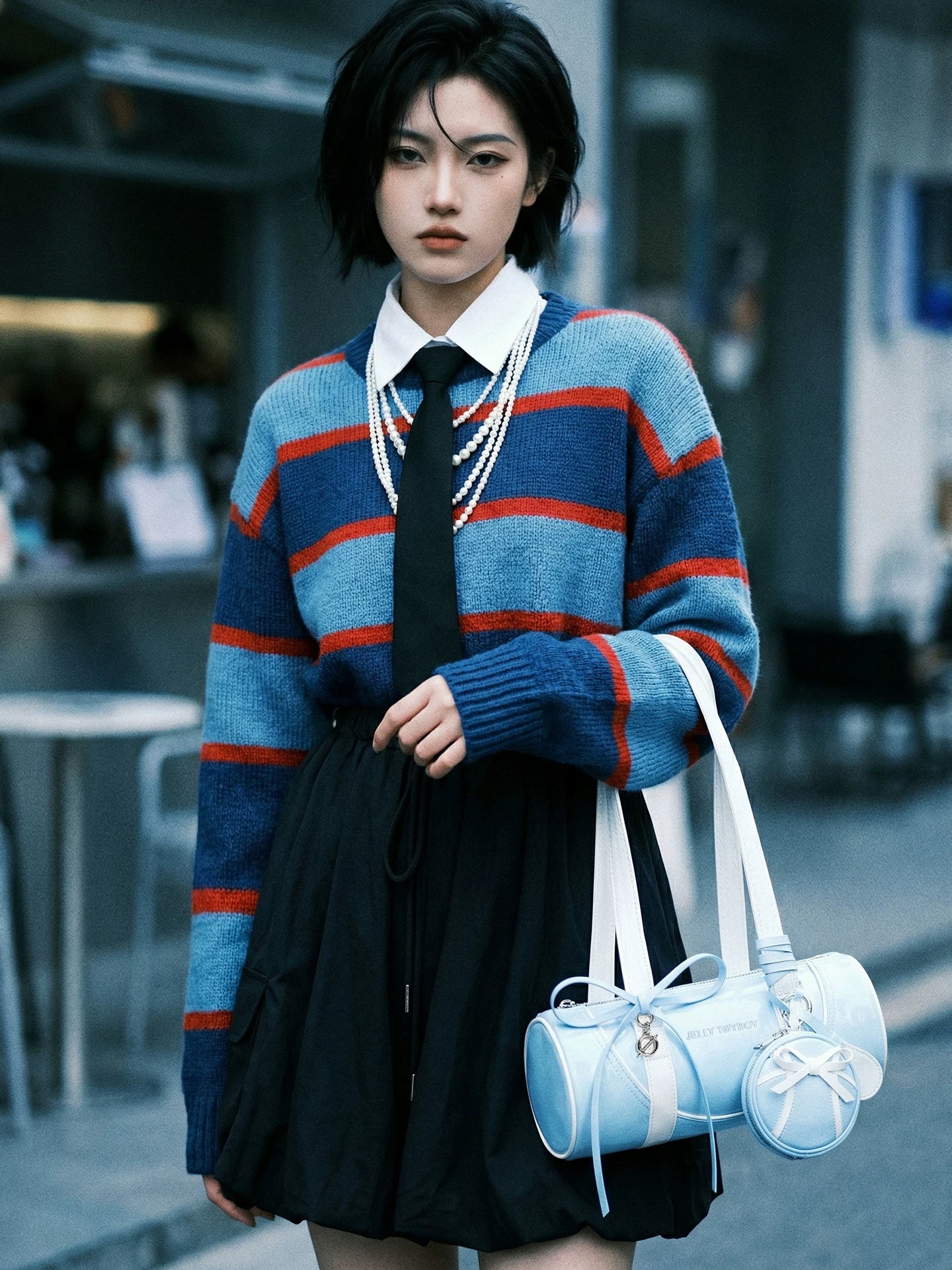 JELLY TOYBOY Canvas Zip-Top Underarm Bag