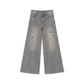 KANO Retro Flared High-Waist Distressed Jeans