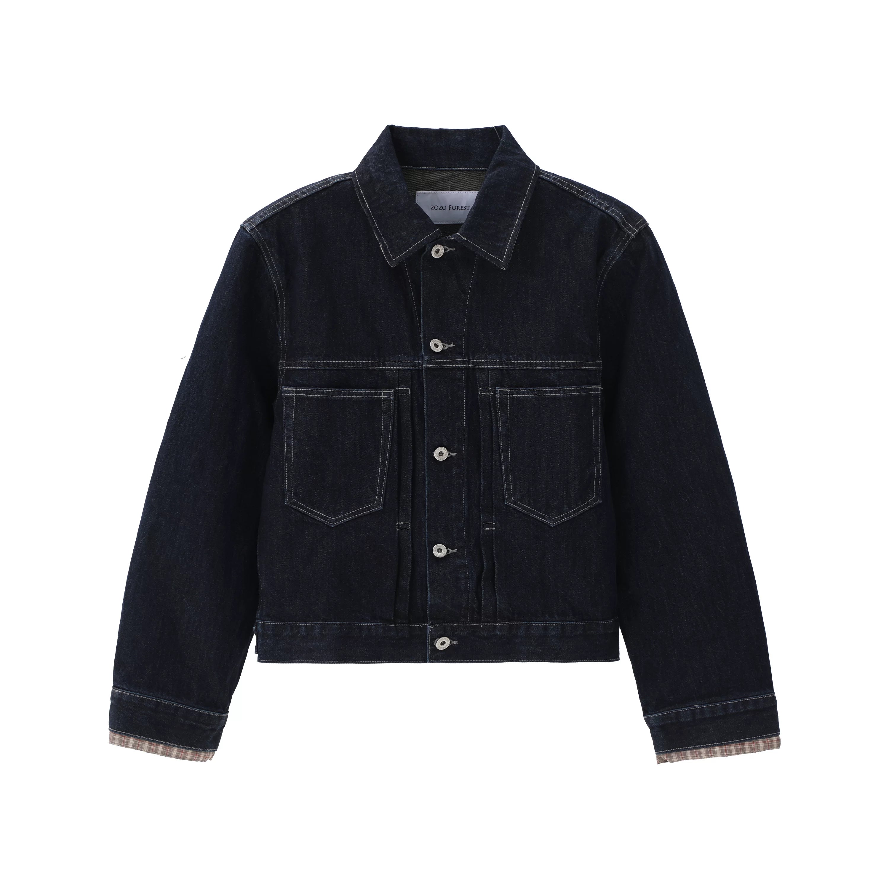 ZOZOFOREST Blue Bull Old Money Barn Denim Jacket