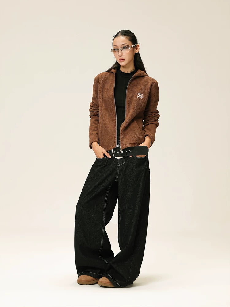 AceStudios Cat Ears Short Hooded Sweater Jacket