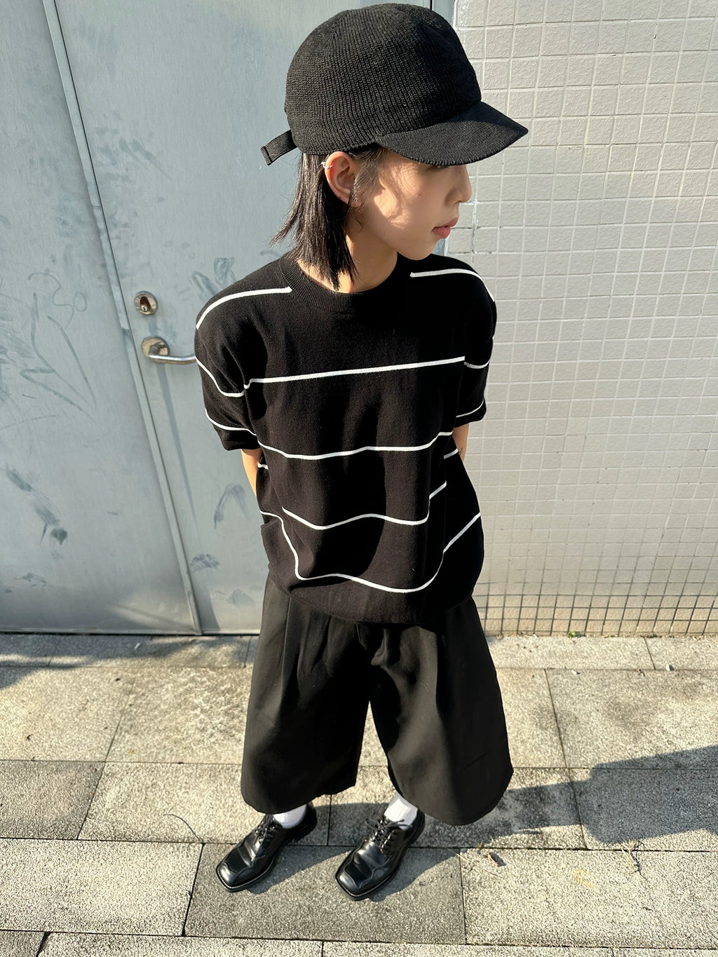 SUPERTOFU Striped 100% Cotton Breathable Regular Fit Tee