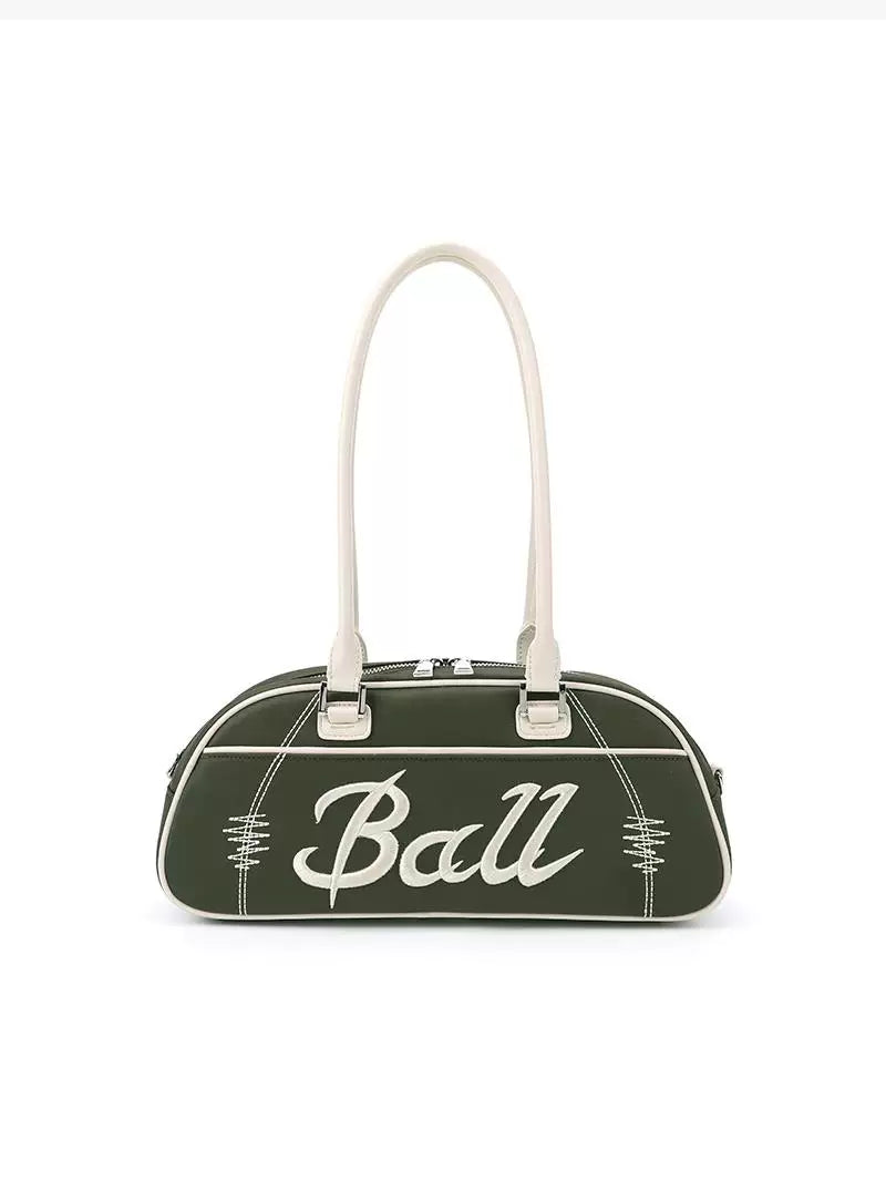 VFVF Green Faux Leather Zip-Top Crossbody Bag