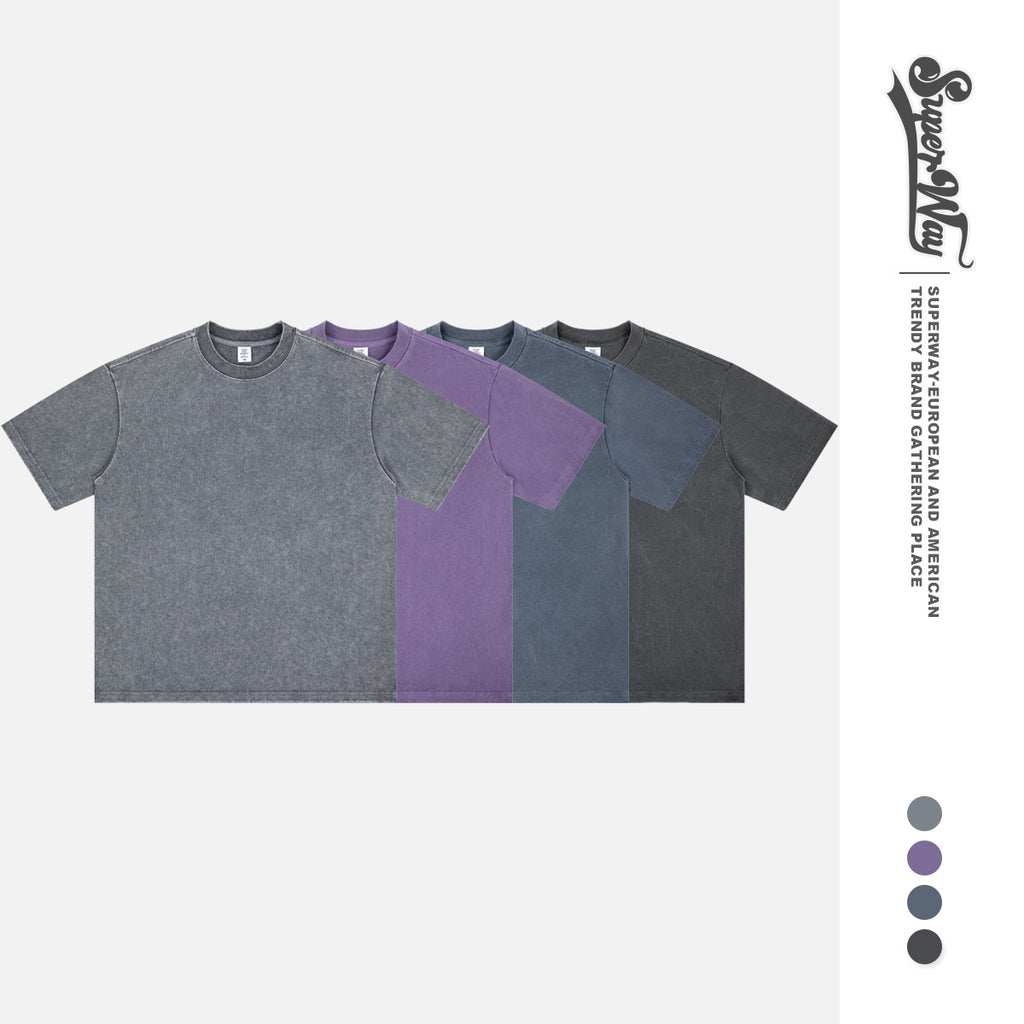 SUPER WAY Retro Simple Casual Tee