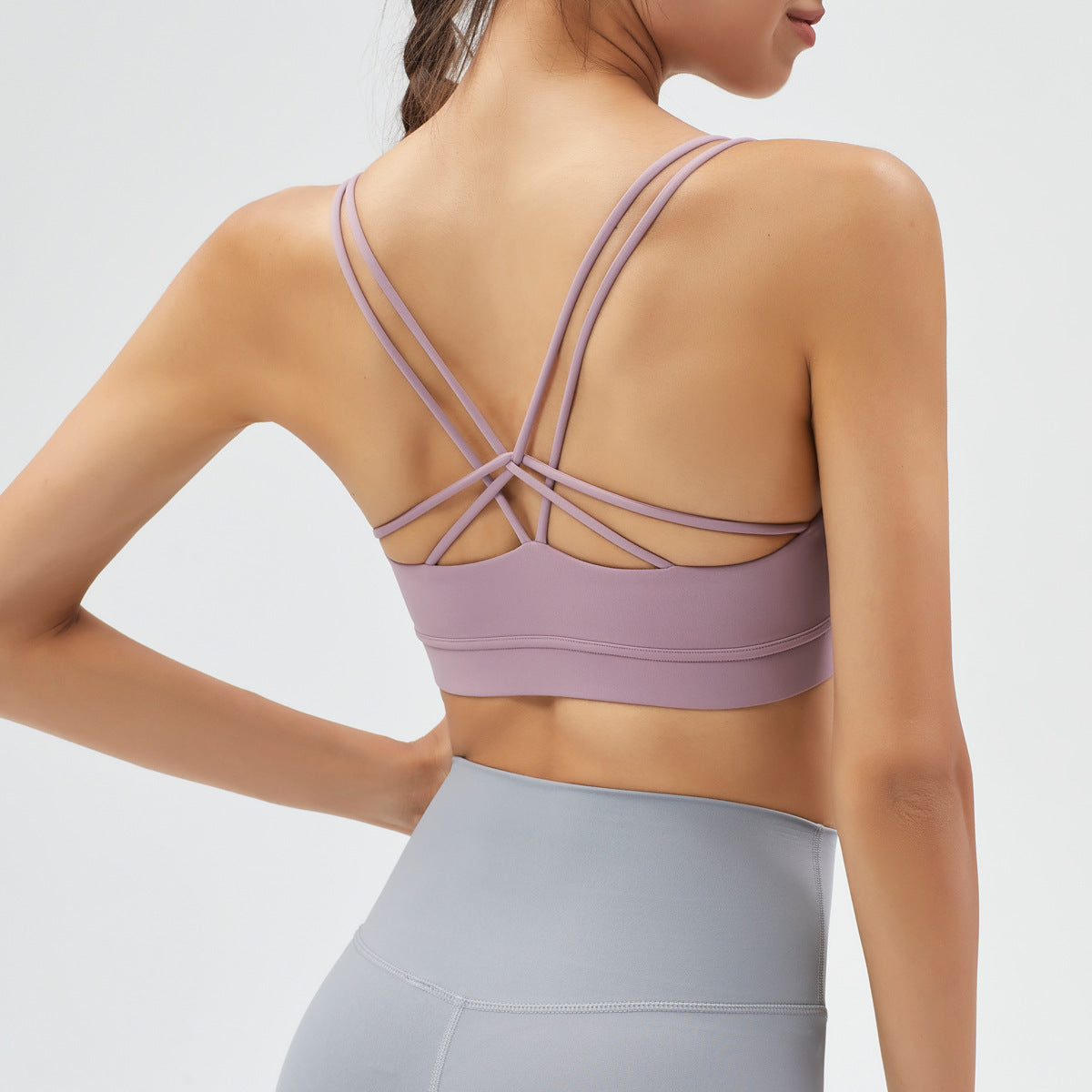 Athena Lulu Naked Yoga Vest Beautiful Back Sexy Suspender