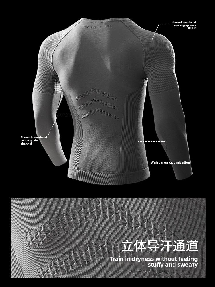 Golovejoy Quick Drying Slim Fit Sports Long Sleeve