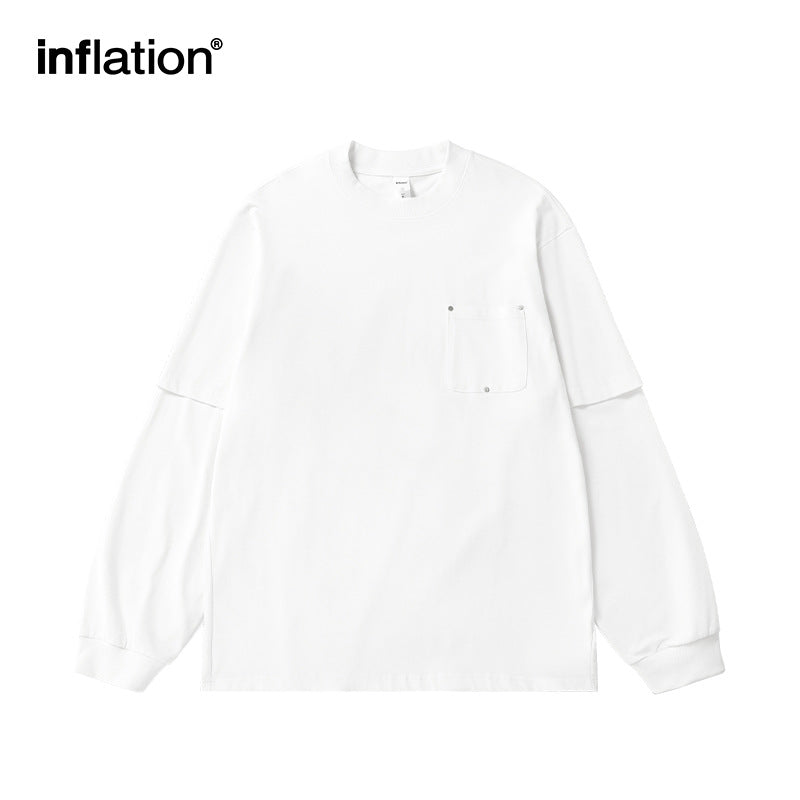 INF Heavy fake two-piece long sleeve Tee