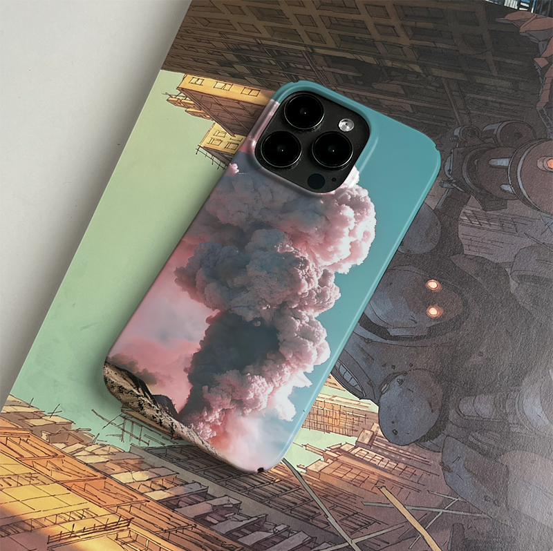 Pbcase Blue Smoke Niche High-end Apple Phone Case