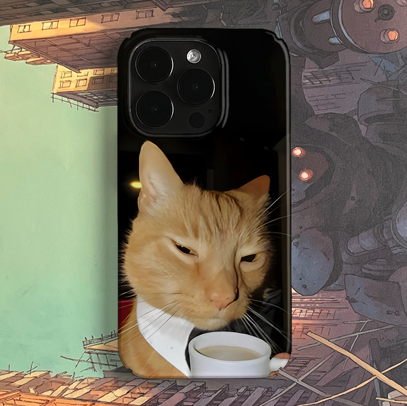Pbcase Gentleman Cat Niche Apple Phone Case