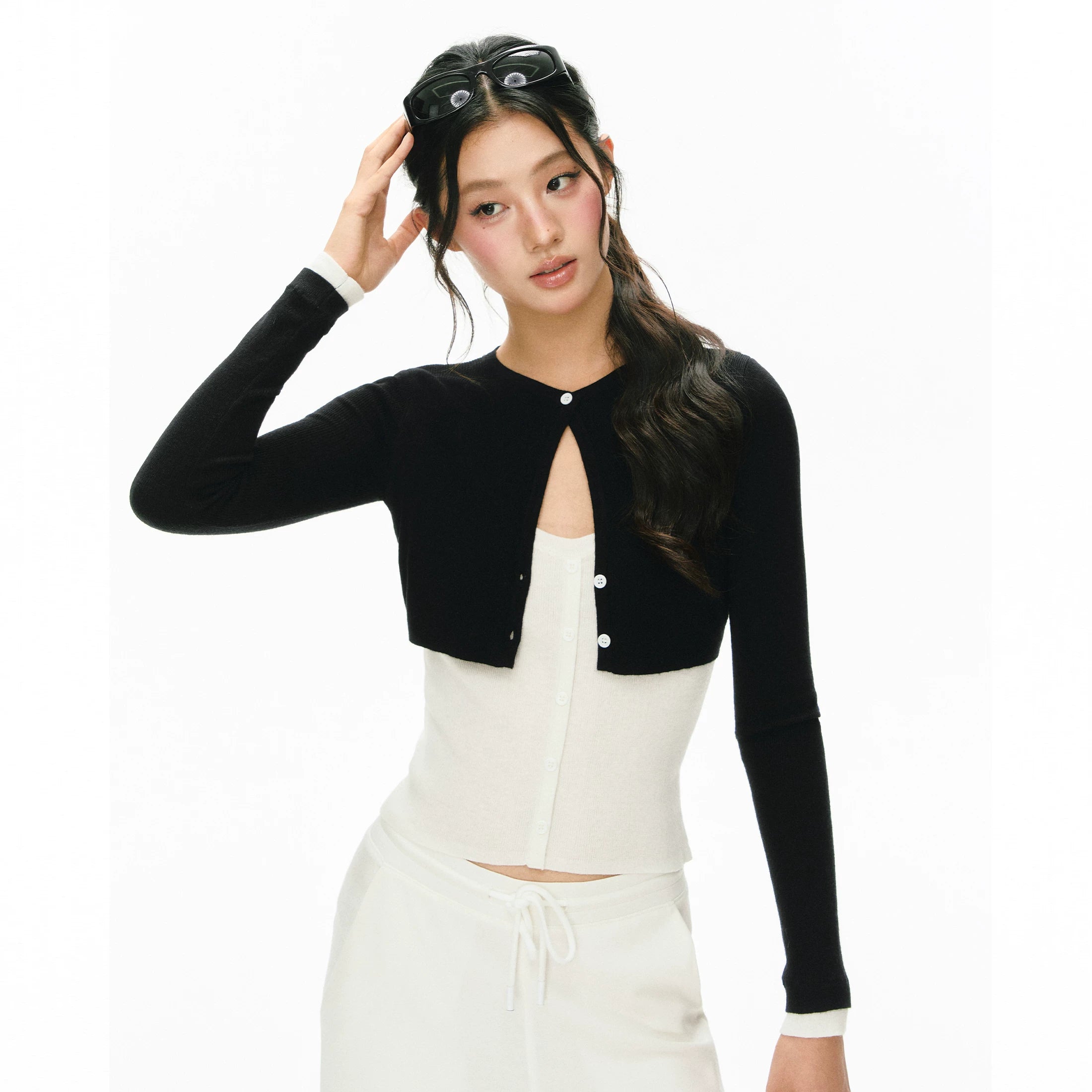 ARISEISM American Retro Slim Fit Knit Cardigan