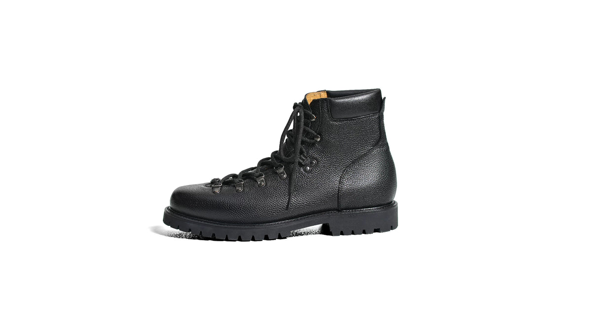 TERRAKOO Leather Lace-Up Platform Hiking Boot