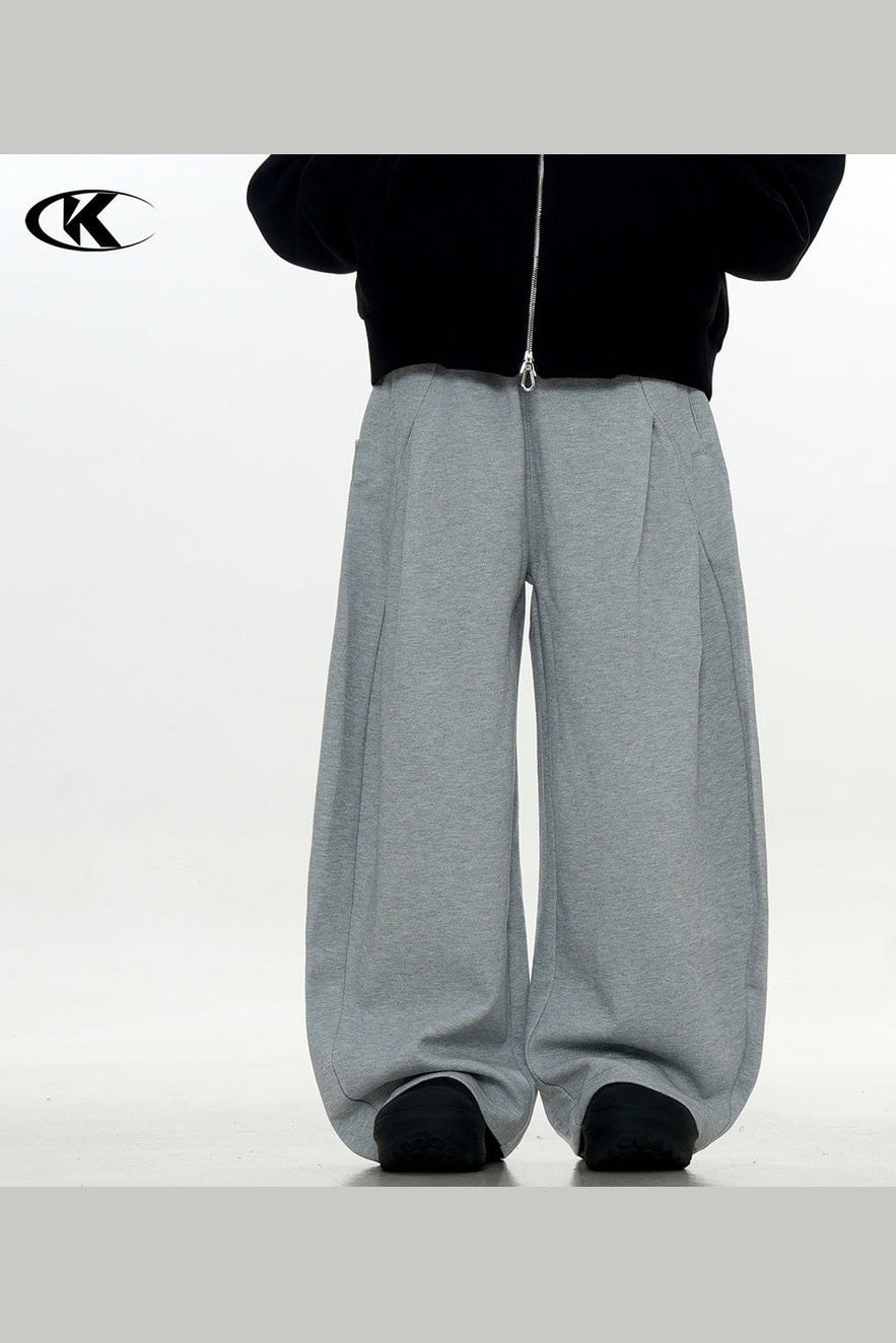 11KN American Retro 400g Wrinkle-Resistant Straight-Leg Sweatpants