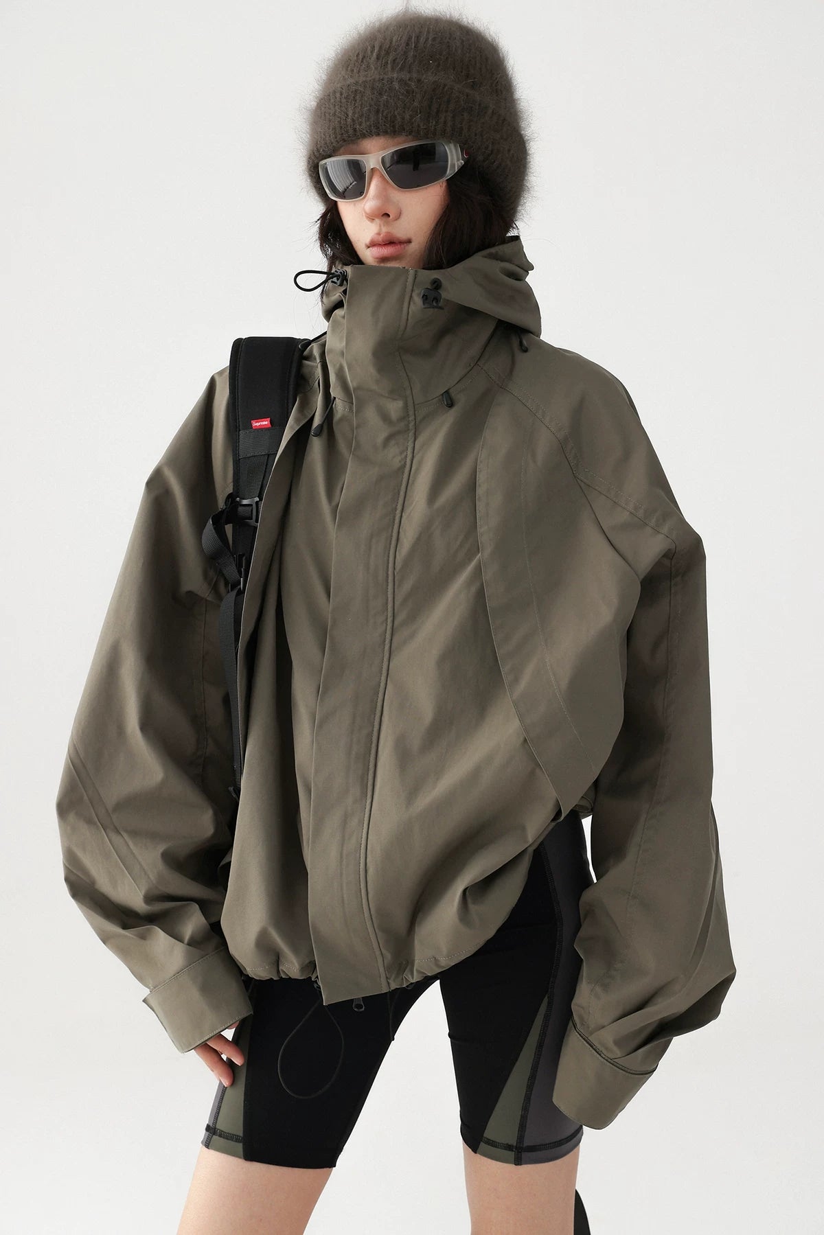 Acestudios Fleece Hooded Tooling Jacket