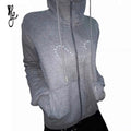 TheNewYouthPark Eagle Grey Long-Sleeve Hooded Jacket