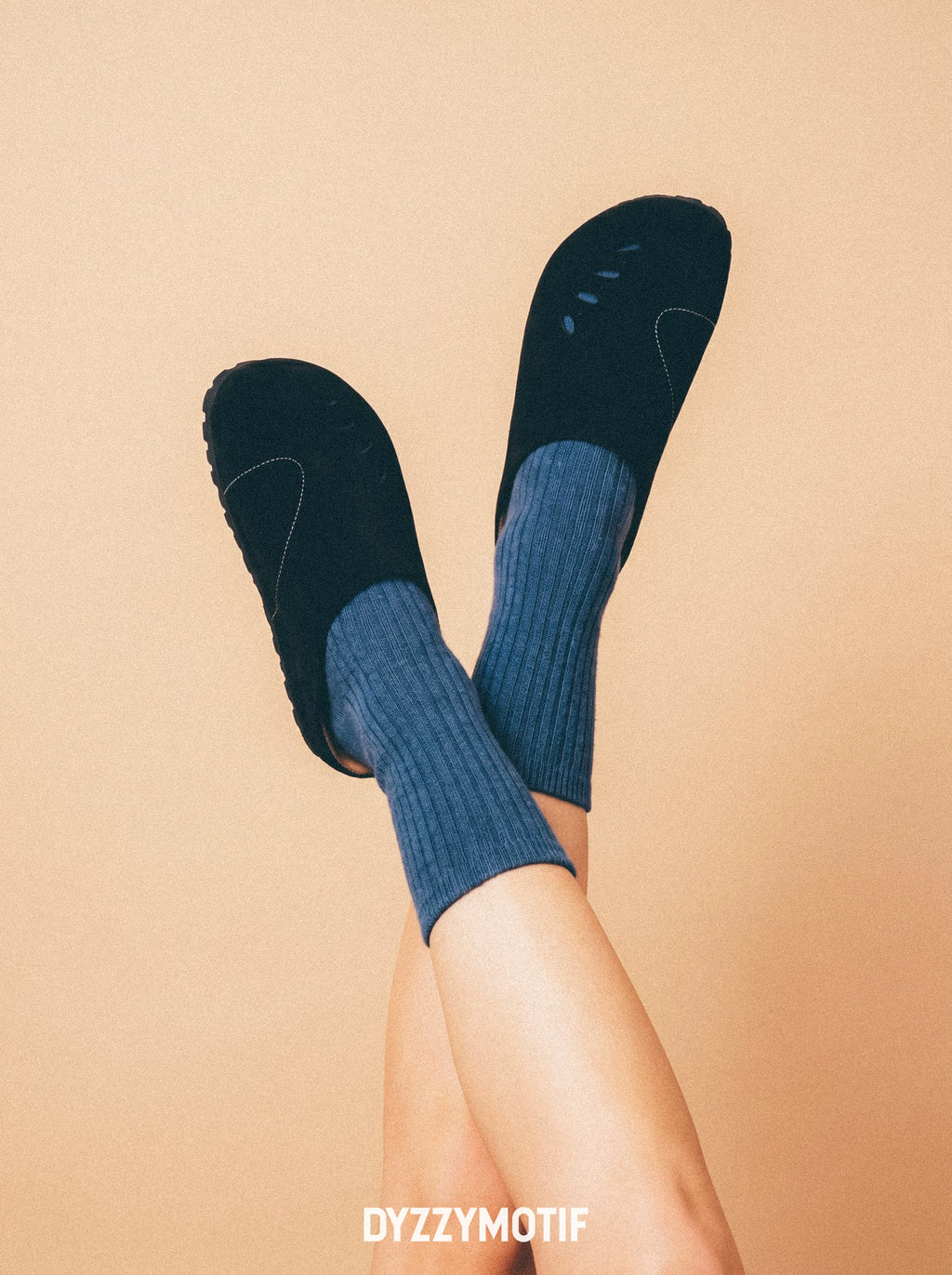 DYZZYMOTIF Suede Slip-On Mule Sandal