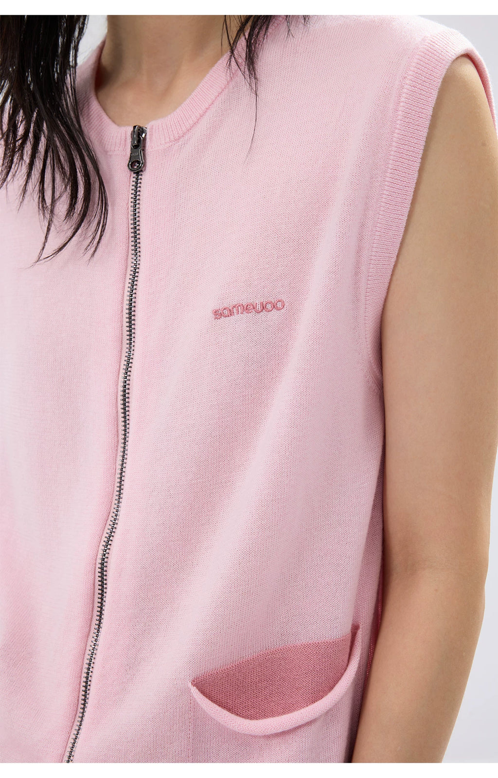 Sameuoo Embroidered Casual Woolen Vest
