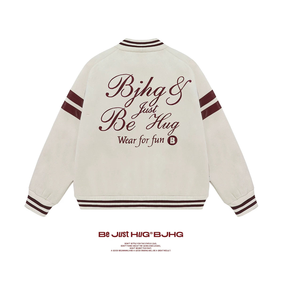 BJHG Embroidery 400g Oversized Baseball Jacket