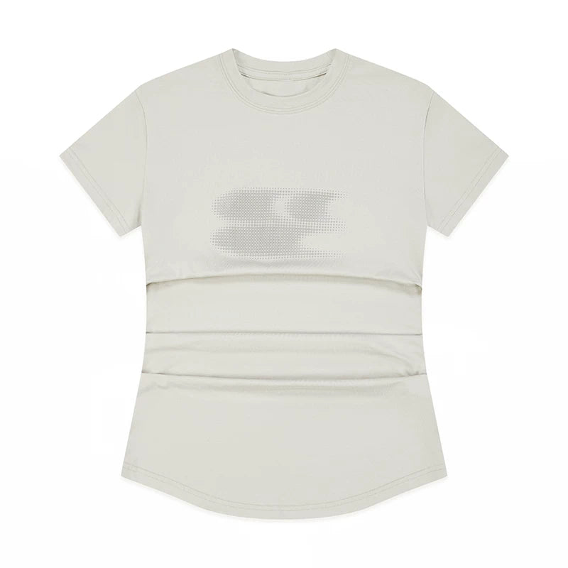 Crying Center Three-Color Gradient Cool-Touch Fitted Tee