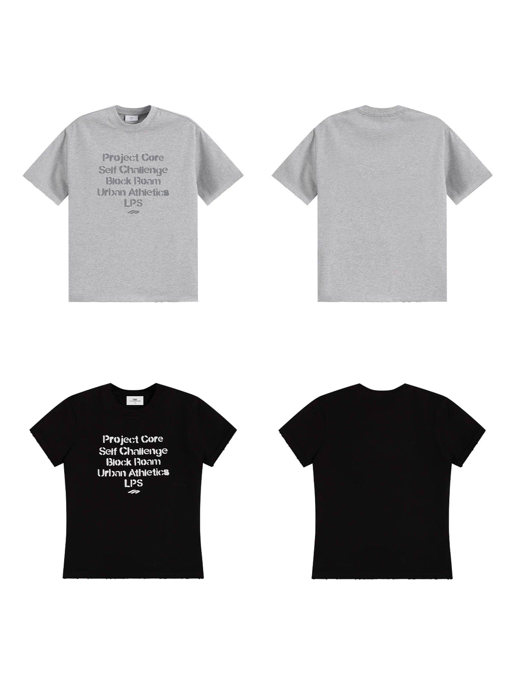 Loopsoon Pure Cotton Letter Print Loose Tee
