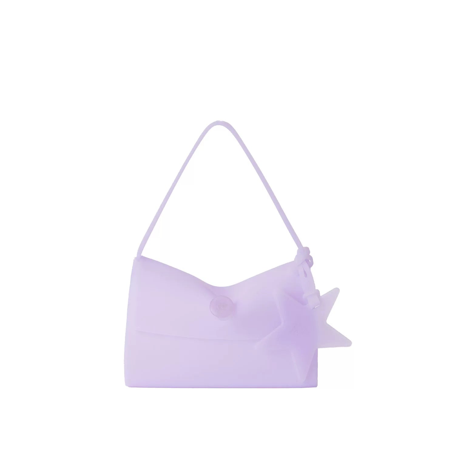 ECODAY Green Faux Leather Square Shoulder Bag - Snap Closure