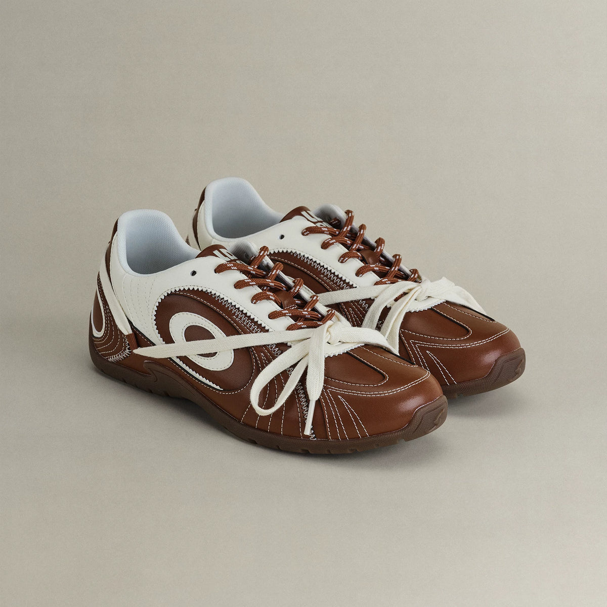 OLD ORDER Synthetic Leather Low-Top German Trainer