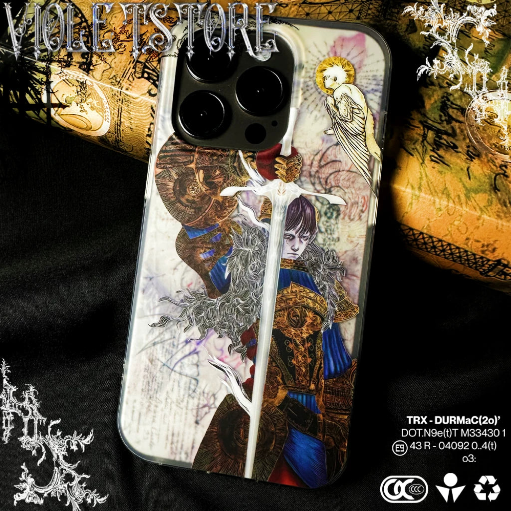 Violet SWORD Sword IMD Dual-Layer Patchwork iPhone Pro Max Case