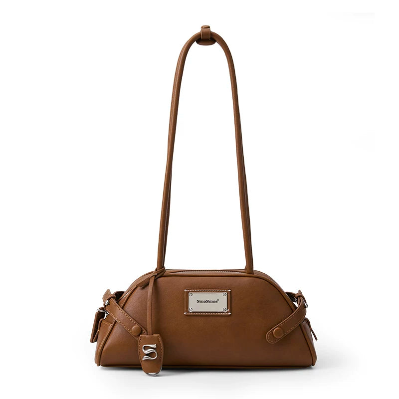SmoSmos Original Design Bowling Leather Bag