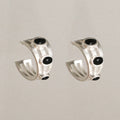 MEZZEM Black Onyx Round Stud Earrings