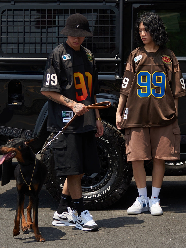 Battles Vintage Stitching Embroidery Print Tee