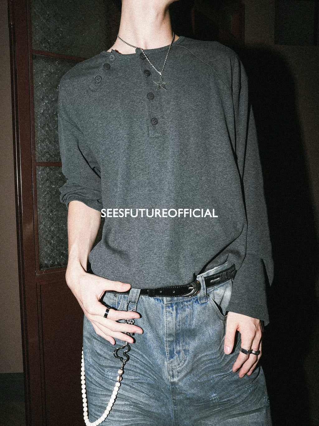 Seesfuture Slack Sense Simple Versatile Base Long Sleeve