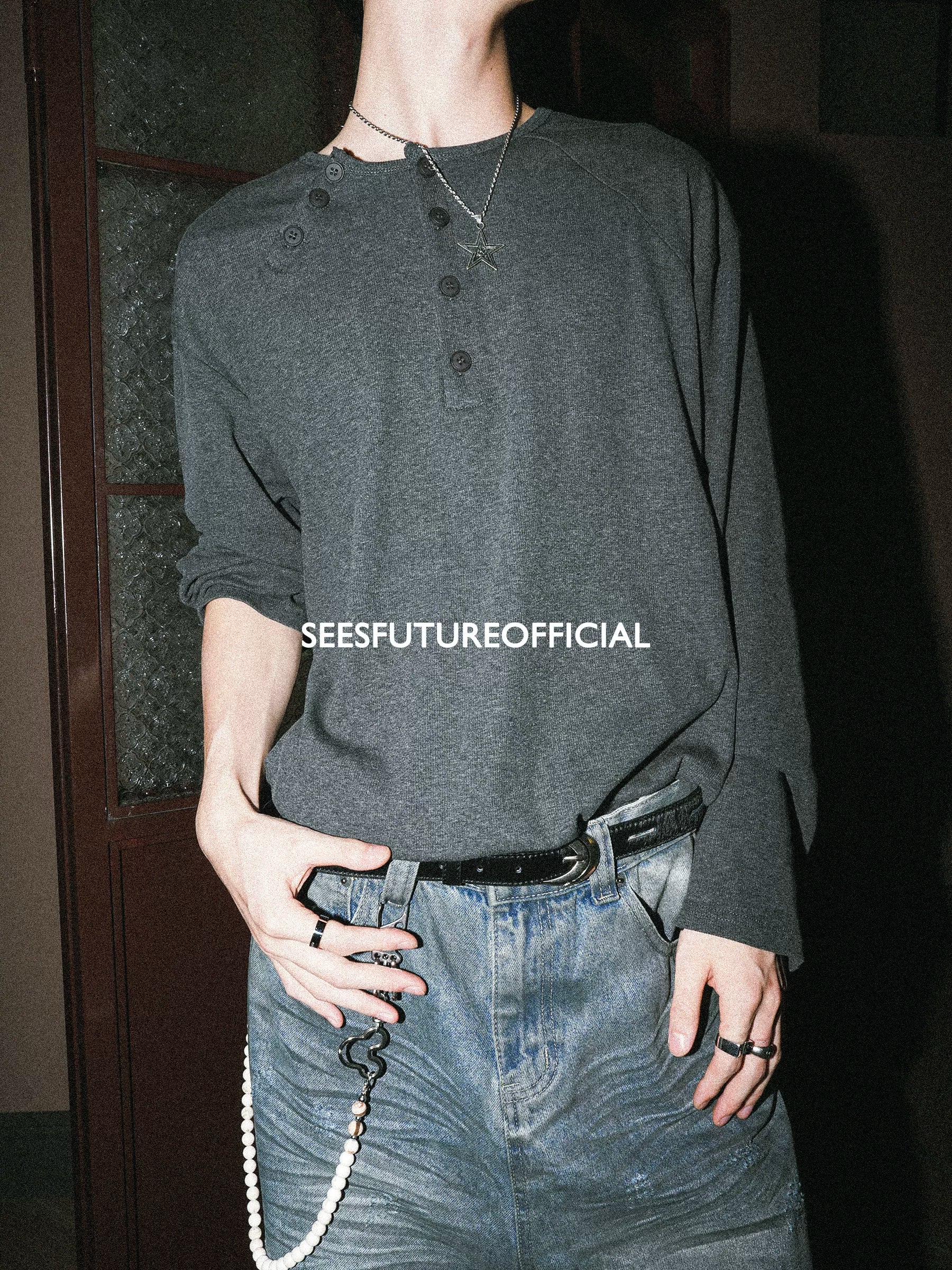 Seesfuture Slack Sense Simple Versatile Base Long Sleeve