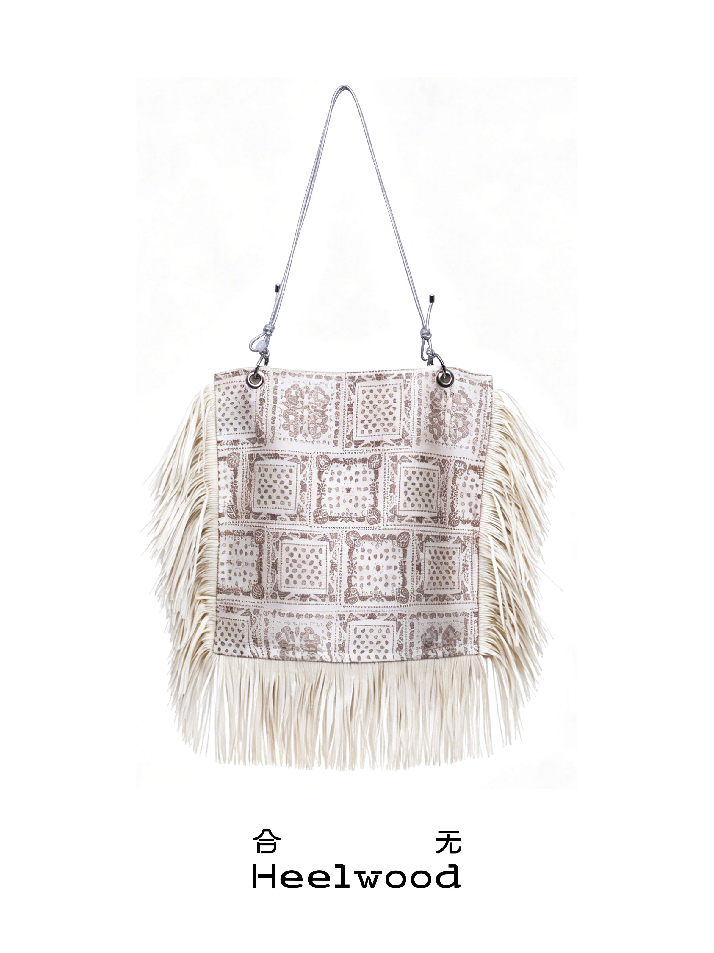 Heelwood Canvas Fringe Shoulder Bag