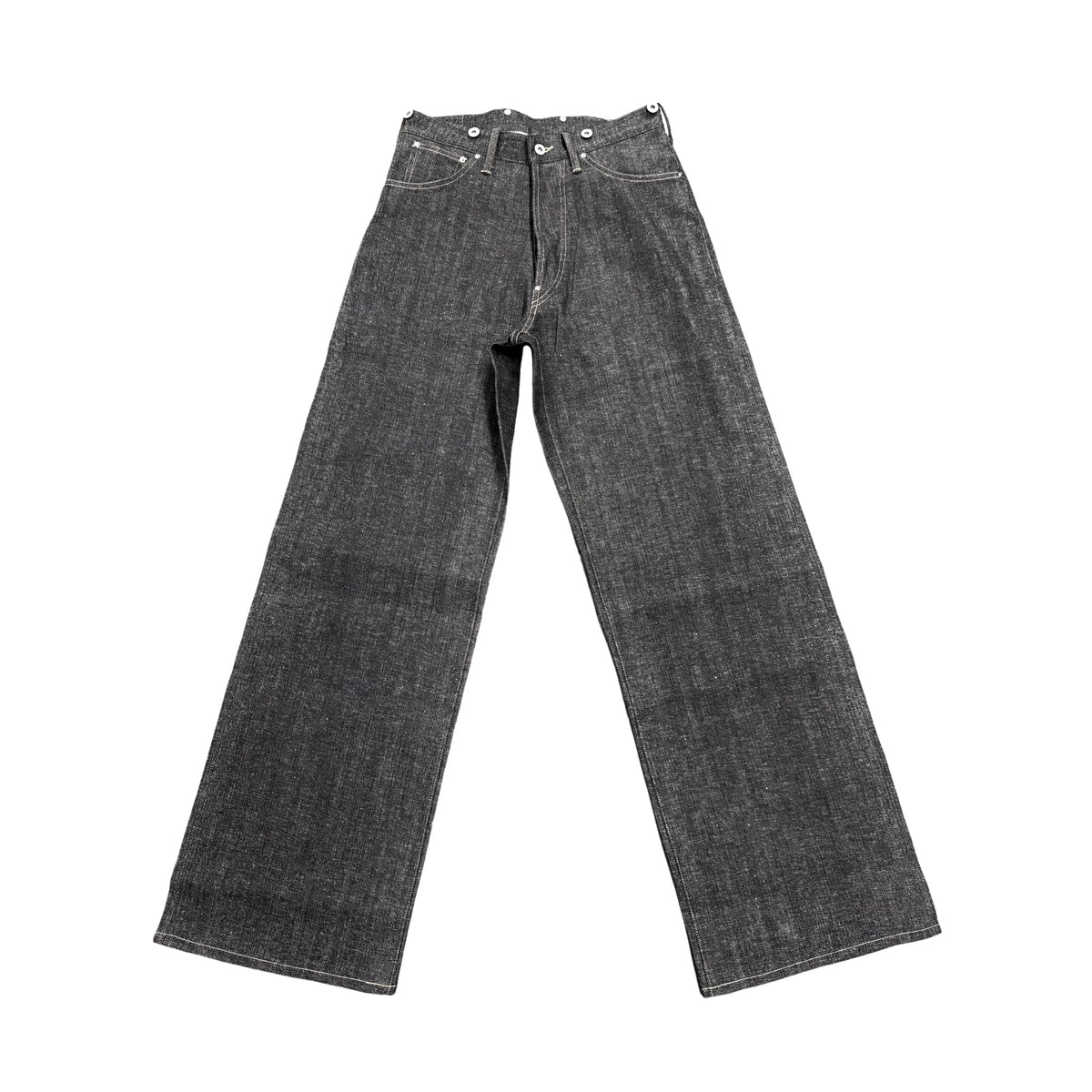 VOWPROGRESS Snowflake White Selvedge Straight-Loose Raw Denim Jeans