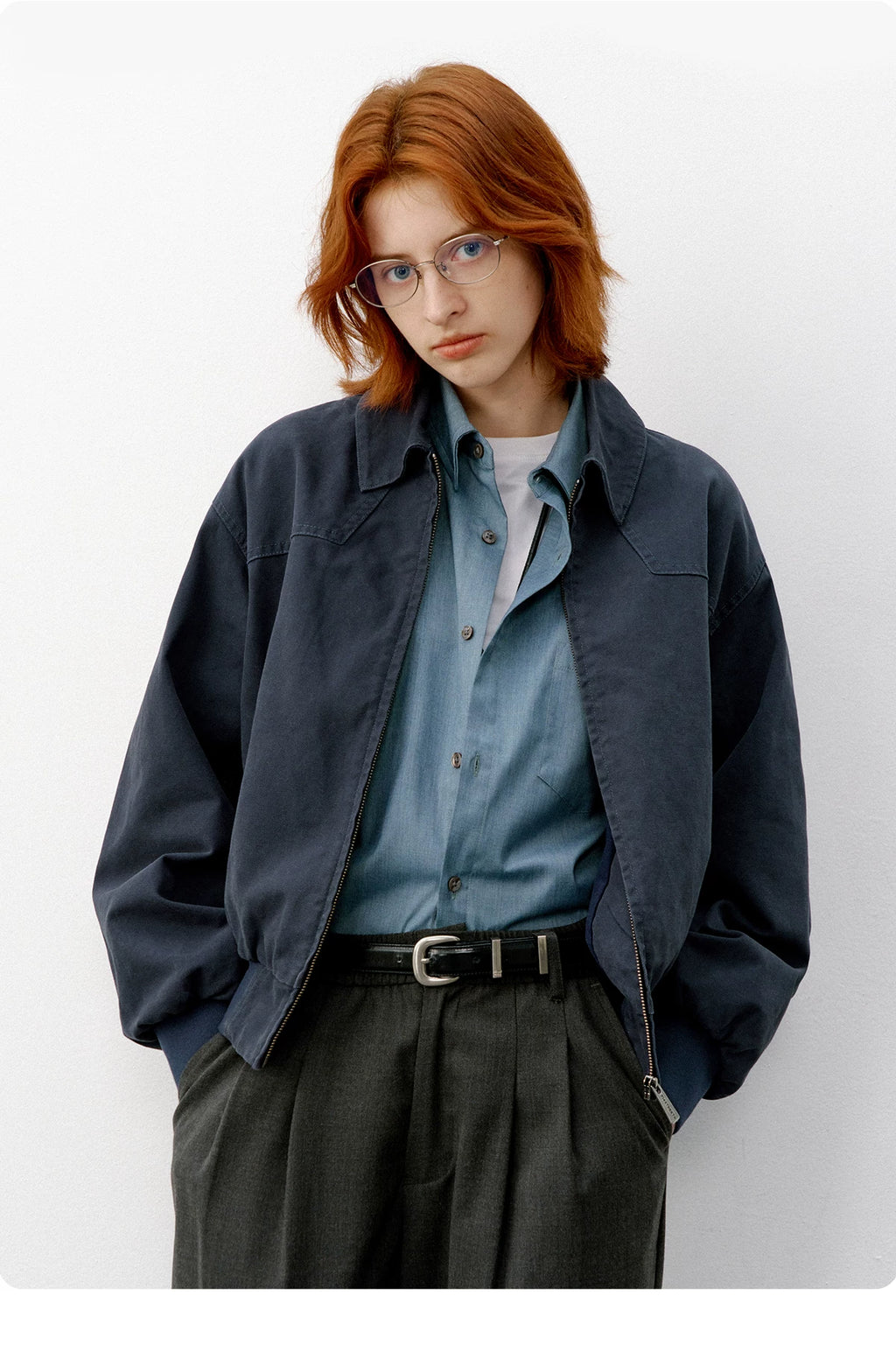 714Street Casual Versatile Waist Silhouette Short Jacket