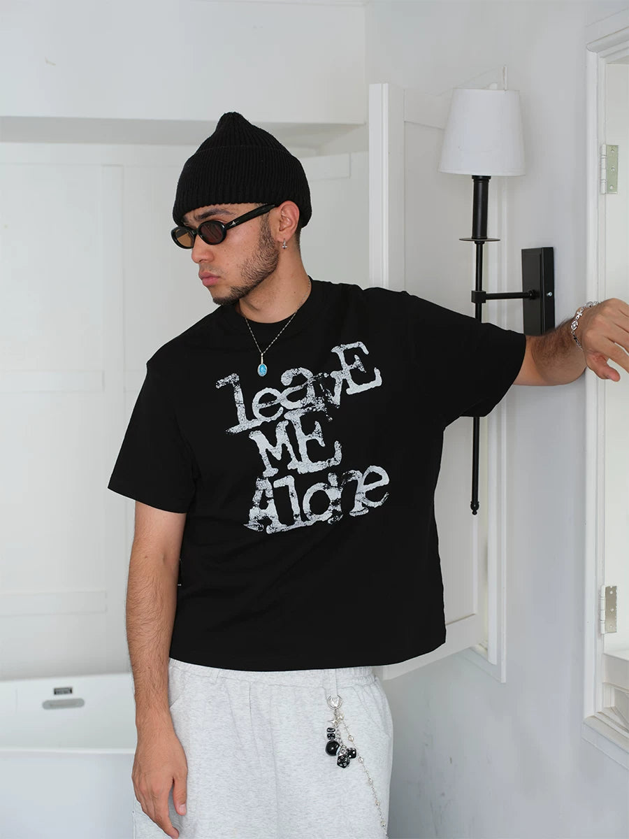 COMICTREE Stay Away From Me 220g Breathable Boxy Tee