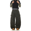 BTSG multi-pocket camouflage scimitar jeans