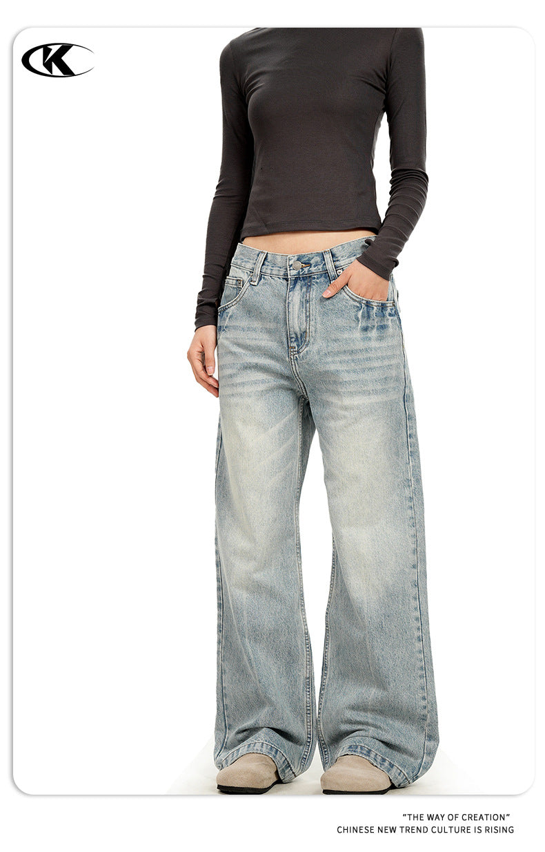 11KN 11 oz American Washed Straight Leg Jeans